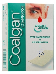Coalgan Stop Bloeding & Genezing Actie 5 Steriele Kompressen