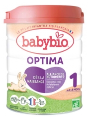 Babybio Optima 1 z Francuskim Mlekiem Krowim od 0 do 6 Miesiąca Organic 800 g