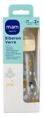 MAM Biber&atilde;o Vidro Premium 260 ml 2 Meses e + Fluxo 2 M&eacute;dio
