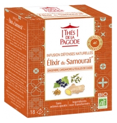 Th&eacute;s de la Pagode Infusion Elixir d'Infusion Bio 18 Sachets