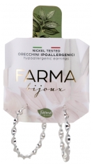 Farma Bijoux Antialergick&eacute; Kruhov&eacute; N&aacute;u&scaron;nice ve Tvaru Stř&iacute;brn&eacute; Spir&aacute;ly 30 mm