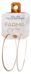 Farma Bijoux Boucles d\'Oreilles Hypoallerg&eacute;niques Grandes Cr&eacute;oles 60 mm