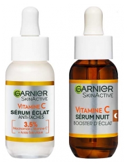 Garnier SkinActive Serum Vitamina C Antimanchas Resplandor 30 ml + Serum Vitamina C Refuerzo Resplandor Noche 30 ml