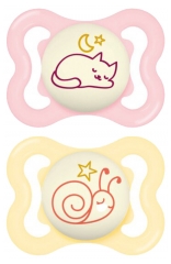 MAM 2 Soothers Supreme Night 2-6 Months