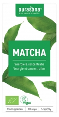 Purasana Matcha Ecol&oacute;gico 100 C&aacute;psulas