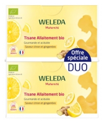 Weleda Maternit&eacute; Tisane Allaitement Citron et Gingembre Bio Lot de 2 x 20 Sachets