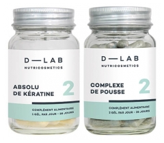 Voedingssupplementen Duo Haarvoeding D-Lab Nutricosmetics 1 maand