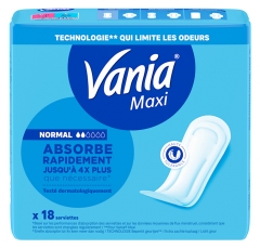 Vania Maxi Pohodl&iacute; Běžn&aacute; velikost 18 vložek (Maxi Confort Normal 18 Serviettes)