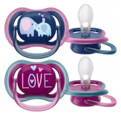 Avent Ultra Air 2 Suzete Ortodontice Animale 18 Luni și Peste