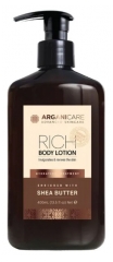 Lo&ccedil;&atilde;o Corporal Rica com Manteiga de Karit&eacute; Arganicare 400 ml