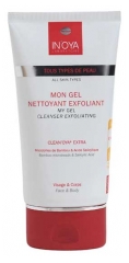 In'Oya Clean'Oya Extra Mon Gel Nettoyant Exfoliant Visage et Corps Tous Types de Peaux 150 ml