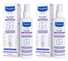 Mustela Spray Para la Dermatitis del Pa&ntilde;al Lote de 2 x 75 ml