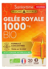 Santarome Bienenstock Royale Gelee Royale 1000 mg Bio 20 Ampullen