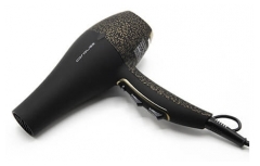 Secador de Pelo Flow Black Gold Leopard Soft Touch de Corioliss
