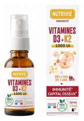 Nutrivie Suihke D3 + K2 Vitamiinit 15 ml