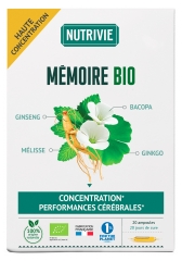 Nutrivie Komplexe M&eacute;moire Bio 20 Ampuller