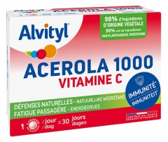 Alvityl Ac&eacute;rola 1000 Vitamine C 30 Comprim&eacute;s &agrave; Croquer