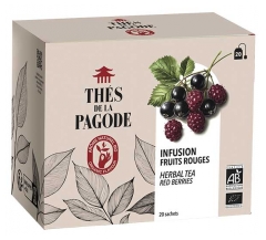 Th&eacute;s de la Pagode Infusion Fruits Rouges Bio 20 Sachets