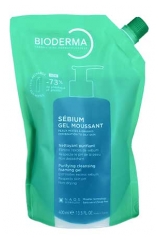 Bioderma S&eacute;bium Gel Moussant Nettoyant Purifiant &Eacute;co-Recharge 400 ml
