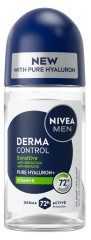 Nivea Hombres Derma Control Sensitive Desodorante Antitranspirante 72H Roll-On 50 ml