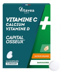 Vitavea Vitamine C Calcium Vitamine D 24 Kauwtabletten
