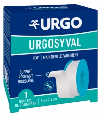 Urgo Syval Intonaco Bianco Tessuto 5 m x 2,5 cm