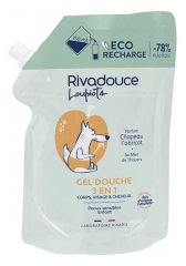 Rivadouce Ni&ntilde;o Gel de Ducha 3 en 1 Chapeau L'Abricot Eco-Refill 750 ml