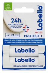Labello Protect+ Balz&aacute;my na rty SPF15 Balen&iacute; 2 x 4,8 g