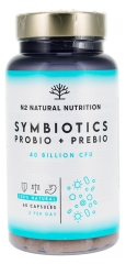 N2 Natural Nutrition Symbiotics Probiotiques et Pr&eacute;biotiques 60 Capsules