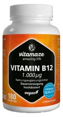 Vitamina B12 1000 &micro;g 180 Comprimidos
