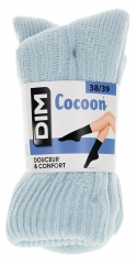 DIM Cocoon Strumpor Ljusbl&aring;