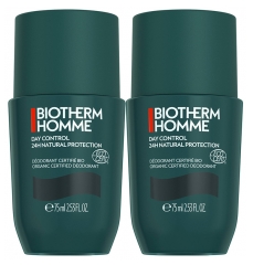 Biotherm Homme Day Control 24H Natural Protection Roll-On Bio Lot de 2 x 75 ml