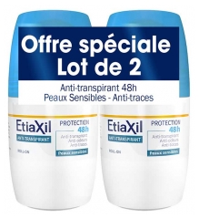 Etiaxil Antiperspirant Deodorant 48H Roll-on Lot de 2 x 50 ml