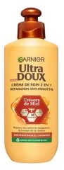 Garnier Ultra Dolce 2-i-1 Reparationskr&auml;m med Honungsskatt Anti-Frizz 200 ml