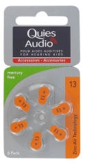 Quies Audio 6 Piles Zinc Air pour Aides Auditives (13)