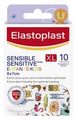 Elastoplast Sensitive B&oslash;rn 10 XL Plastre