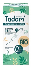 Tadam' Tampones Dermo-Sensibles con Aplicador Normal Bio 16 Tampones