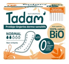 Tadam' Dermo-Sensitiva Normala Trosskydd Enkelt Inplastade 20 Skydd