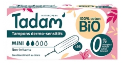 Tadam' Tampons Dermo-Sensitifs Mini Bio 16 Tampons