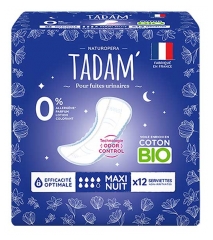 Tadam' Vložki za Urinske Izteke Maxi Noč 12 Vložkov