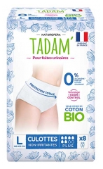 Tadam' Calzoncillos Para V&iacute;as Urinarias Talla Grande L 8 Calzoncillos