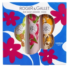 Roger & Gallet Trio Krem&oacute;w do Rąk Kwiat Osmantusa, Czerwony Imbir i Drewno Pomarańczowe 3 x 30 ml