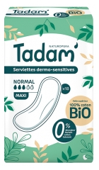 Tadam' Dermo-Sensitiiviset Maxi Normal -suojat 18 kpl