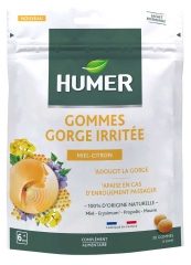 Humer Gomas Dor de Garganta Mel Lim&atilde;o 30 Gomas