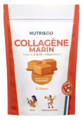 Nutri&amp;Co Colag&eacute;nio Marinho Tipo I, II e III Vitamina C 180 g