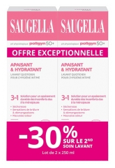 Saugella Poligyn 50+ Apaisant &amp; Hydratant 3en1 Lot de 2 x 250 ml