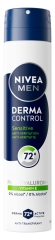Nivea Hombres Derma Control Sensitive Desodorante Antitranspirante 72H Spray 200 ml