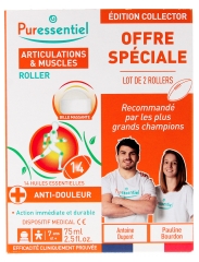 Puressentiel Articulations &amp; Muscles Roller aux 14 Huiles Essentielles Lot de 2 x 75 ml
