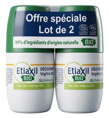 Deodorant Etiaxil Vegetal 24h Roll-On Bio Lot 2 x 50 ml