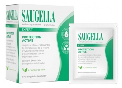 Saugella Expert Prote&ccedil;&atilde;o Ativa Len&ccedil;os &Iacute;ntimos de Limpeza 10 Len&ccedil;os Individuais